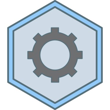 modada izole edilmiş arkaplanda dişli simgesi