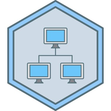 Bilgisayar simgesinin vektör illüstrasyonu