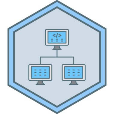 vektör çizgisi simgesi modern illüstrasyon