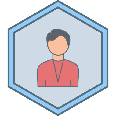 İnsan simgesinin vektör illüstrasyonu