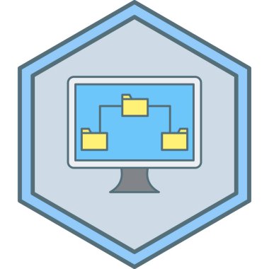 Dizüstü bilgisayarlı bir monitör