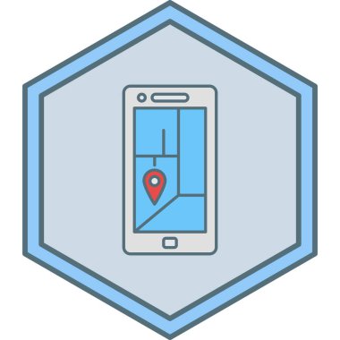 GPS navigasyon. Basit resimleme