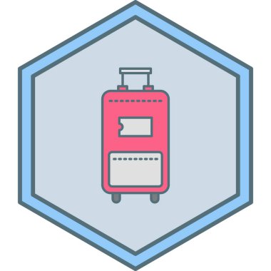 Modern havaalanı simgesinin vektör illüstrasyonu