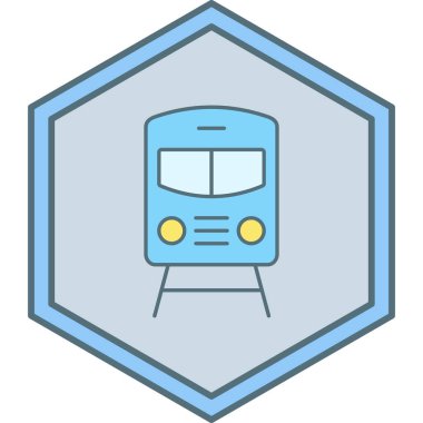 tren simgesi vektör illüstrasyonu