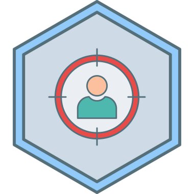 hedef simge vektör illüstrasyonu