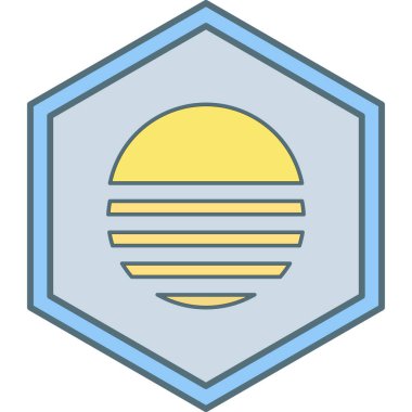 Modern simgenin vektör illüstrasyonu