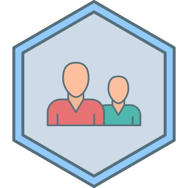 İnsan simgesinin vektör illüstrasyonu