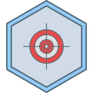 Hedef. Web simgesi basit illüstrasyon