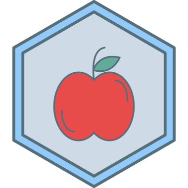 Yemek. Web simgesi basit illüstrasyon