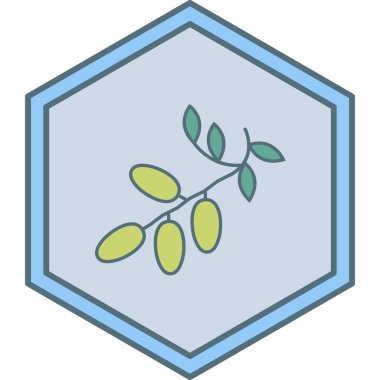 Yemek. Web simgesi basit illüstrasyon