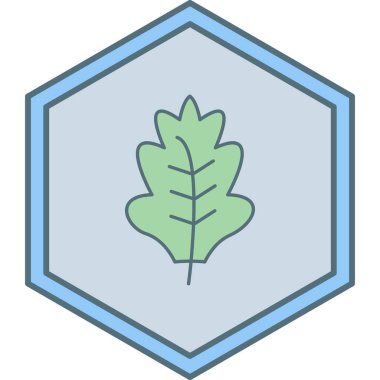 Yaprak ikonu vektör illüstrasyonu