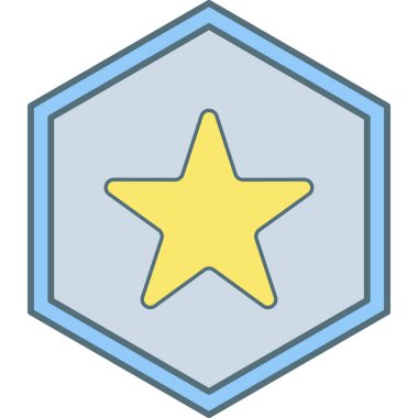 yıldız simgesi, vektör çizimi