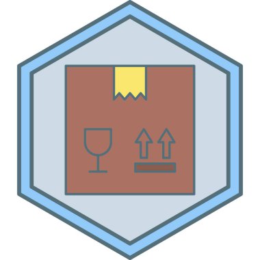 Teslimat. Web simgesi basit illüstrasyon