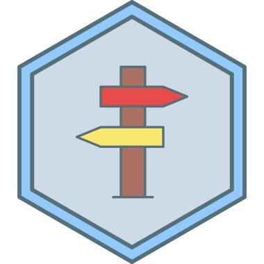 Projeniz için yön ok simgesi