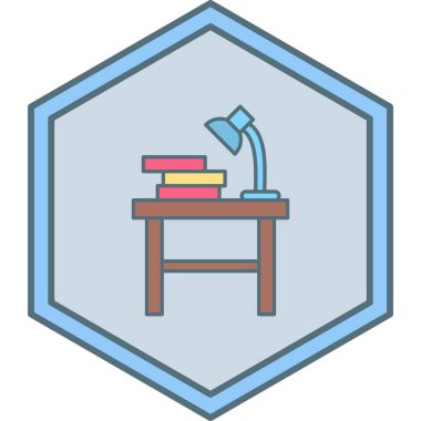 Masa. Web simgesi basit illüstrasyon