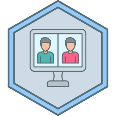 Bir insan simgesinin vektör illüstrasyonu