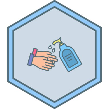 Bir şişe simgesinin vektör illüstrasyonu