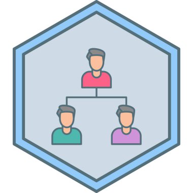 İş insanları simgesinin vektör illüstrasyonu