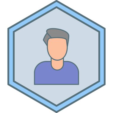 İnsan simgesinin vektör illüstrasyonu