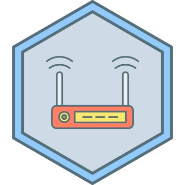 Yönlendirici. Web simgesi basit illüstrasyon