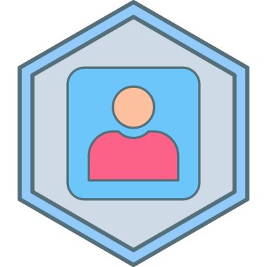 İnsan simgesinin vektör illüstrasyonu