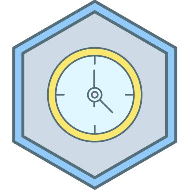 Saat. Web simgesi basit illüstrasyon