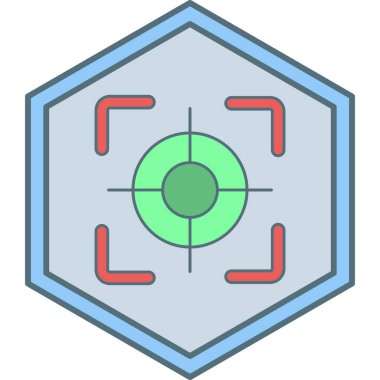 hedef simge vektör illüstrasyonu