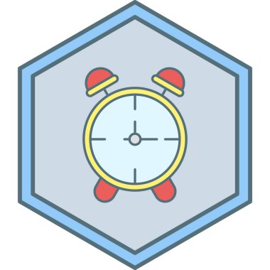 Saat. Web simgesi basit tasarım