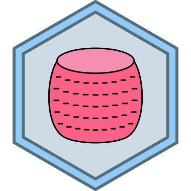 Peynir simgesi, vektör illüstrasyonu basit tasarım