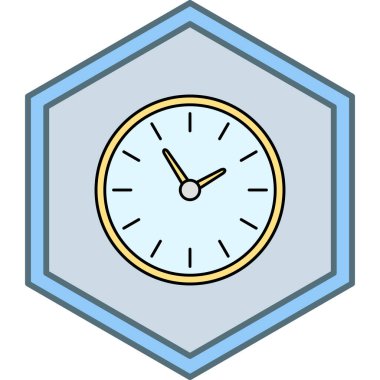 Moda Biçiminde Saat Simgesi İzole Arkaplan