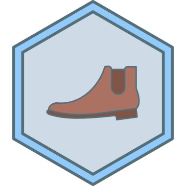 Ayakkabı. Web simgesi basit illüstrasyon