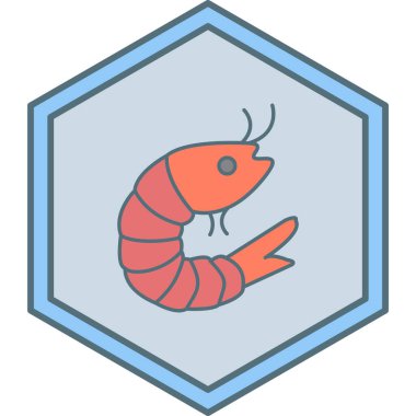 Istakoz simgesi vektör çizimi