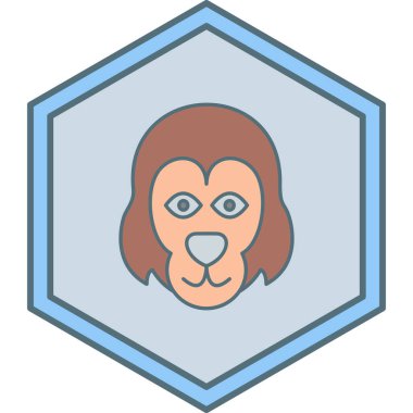 Köpek. Web simgesi basit illüstrasyon