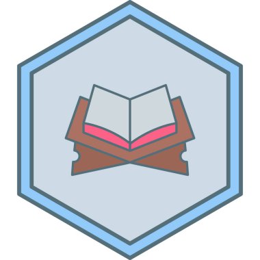 Kitap. Web simgesi basit illüstrasyon