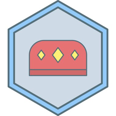 Crown Web simgesi basit tasarım illüstrasyonu