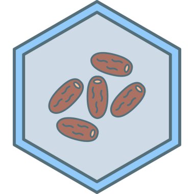 Yiyecek ve içecek ikonunun vektör illüstrasyonu