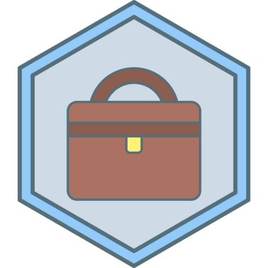 Çanta. Web simgesi basit illüstrasyon