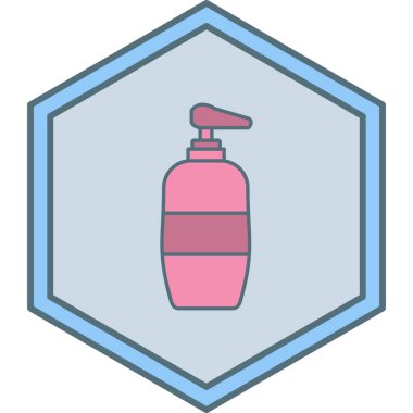 Bir su şişesi simgesinin vektör çizimi