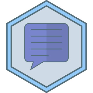 Sohbet simgesi, vektör çizimi