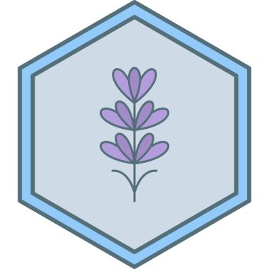 Çiçek. Web simgesi basit illüstrasyon