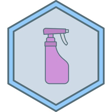 Bir şişe simgesinin vektör illüstrasyonu