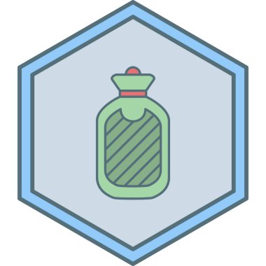 kauçuk torba simgesi, vektör illüstrasyonu basit tasarım