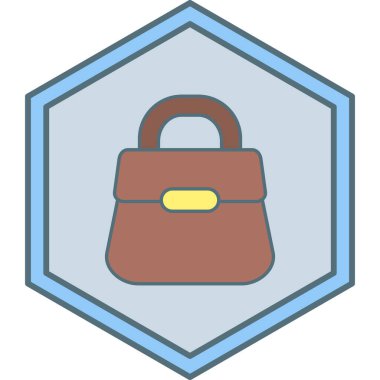 Çanta. Web simgesi basit illüstrasyon