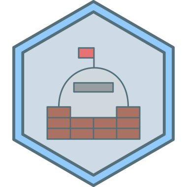 Yapı simgesinin vektör illüstrasyonu