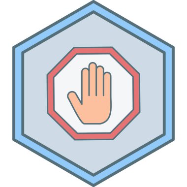 El simgesinin vektör illüstrasyonu