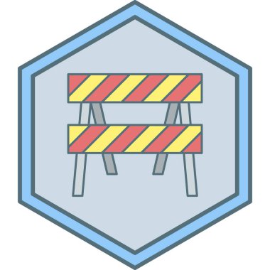 Bir koni simgesinin vektör illüstrasyonu