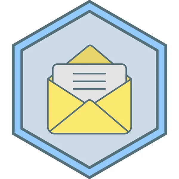 Icono Correo Vector Ilustración — Archivo Imágenes Vectoriales