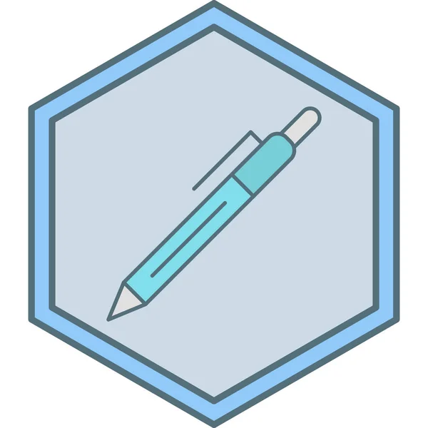 Stift Symbol Vektor Abbildung Einfaches Design — Stockvektor