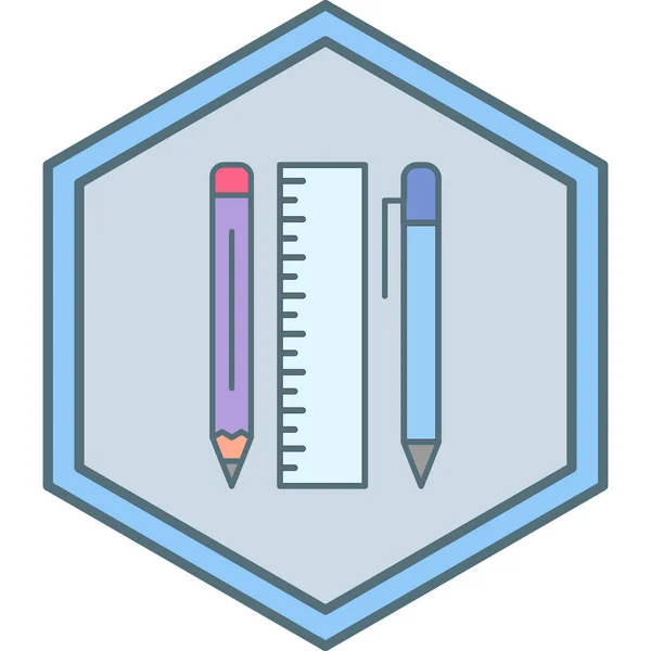 Векторная Иллюстрация Значка Карандаша — стоковый вектор