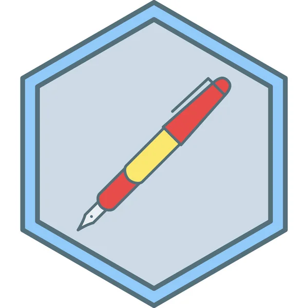 Tužka Webová Ikona Jednoduchá Ilustrace — Stockový vektor